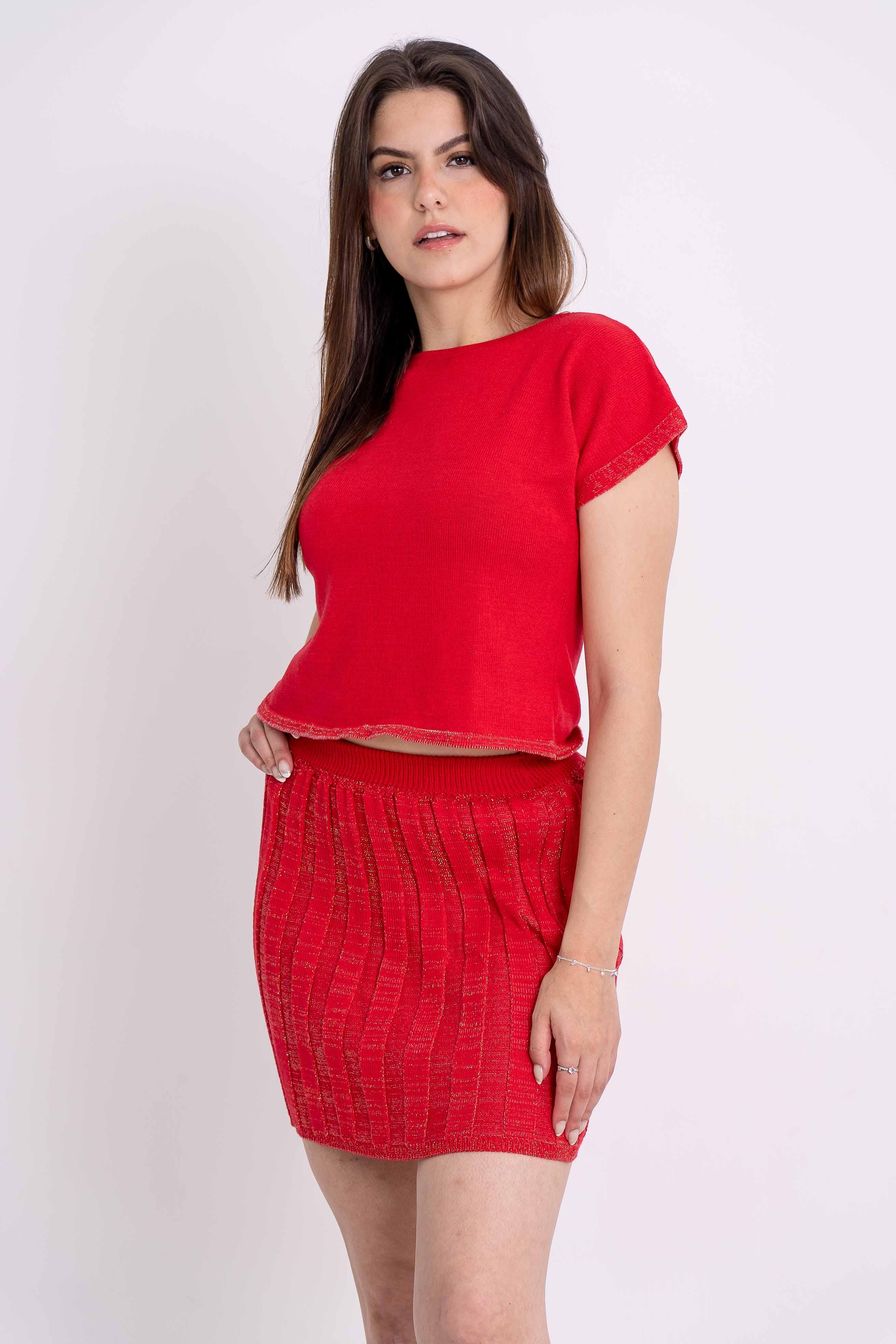 Conjunto Plissado Lurex