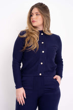 Conjunto Colmeia em Tricot