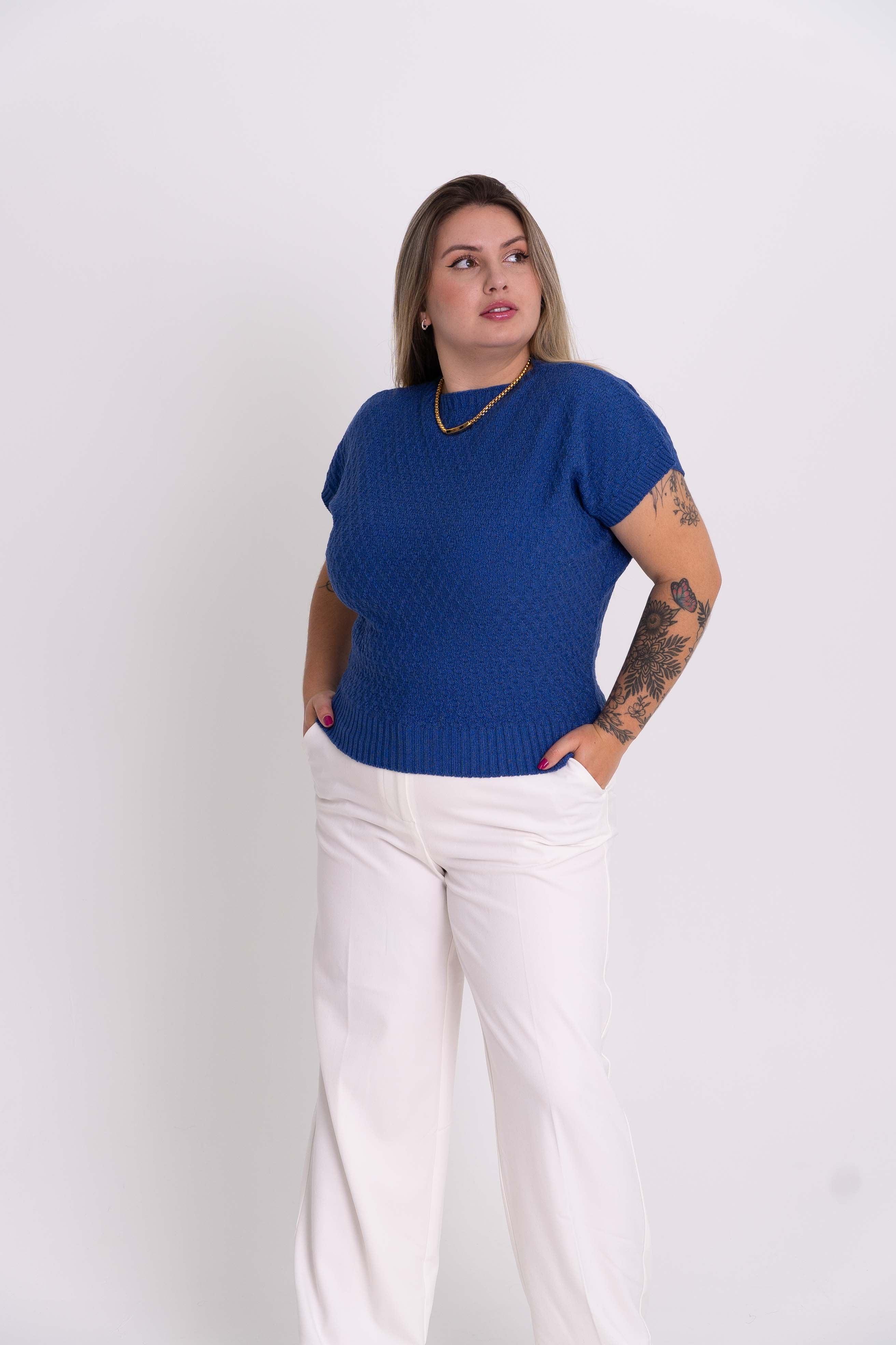 Blusinha Morcego Modal Trabalhada