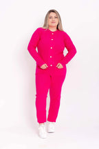 Conjunto Casaco e Calça Colmeia Modal