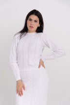 Conjunto Blusa com Saia Trançado