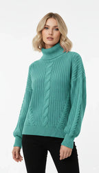 Blusão de Lã Trançado