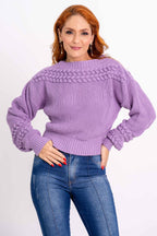 Blusa Tranças Na Gola