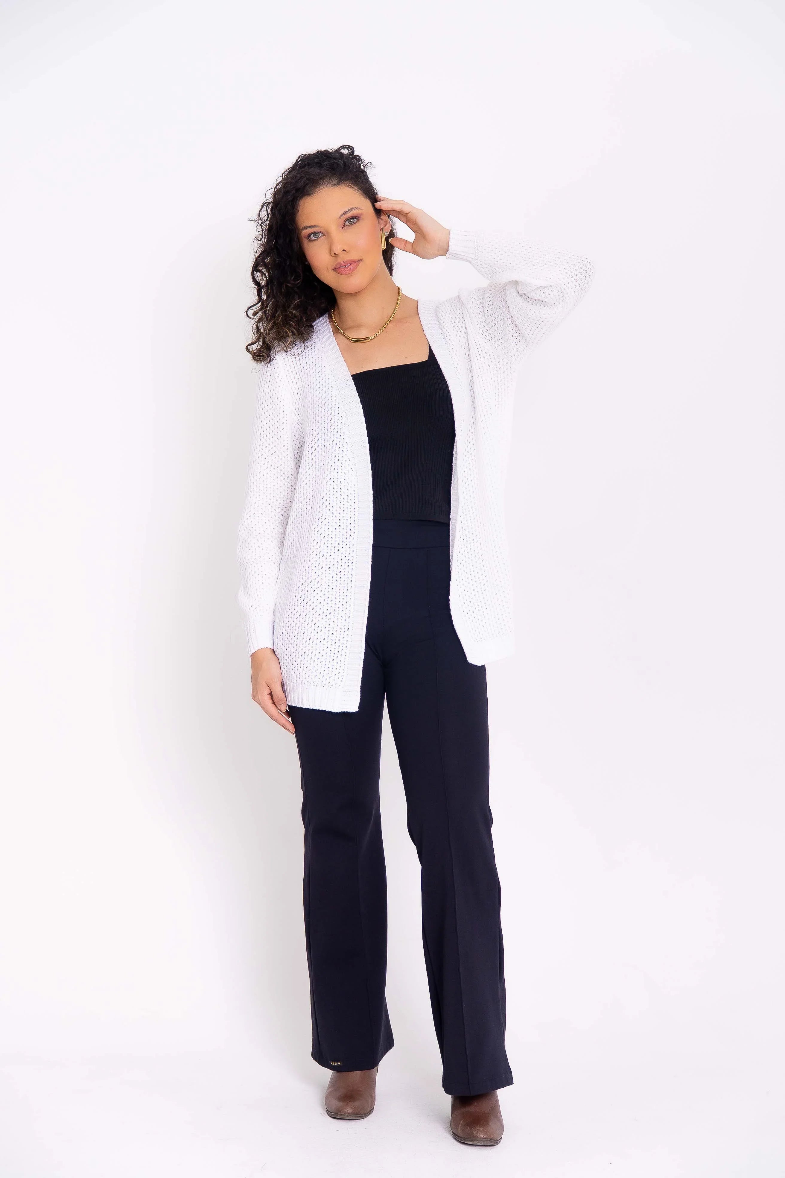 Casaco de Tricot Ponto Fang