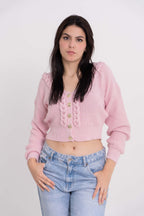 Casaquinho Cropped Botões Modal